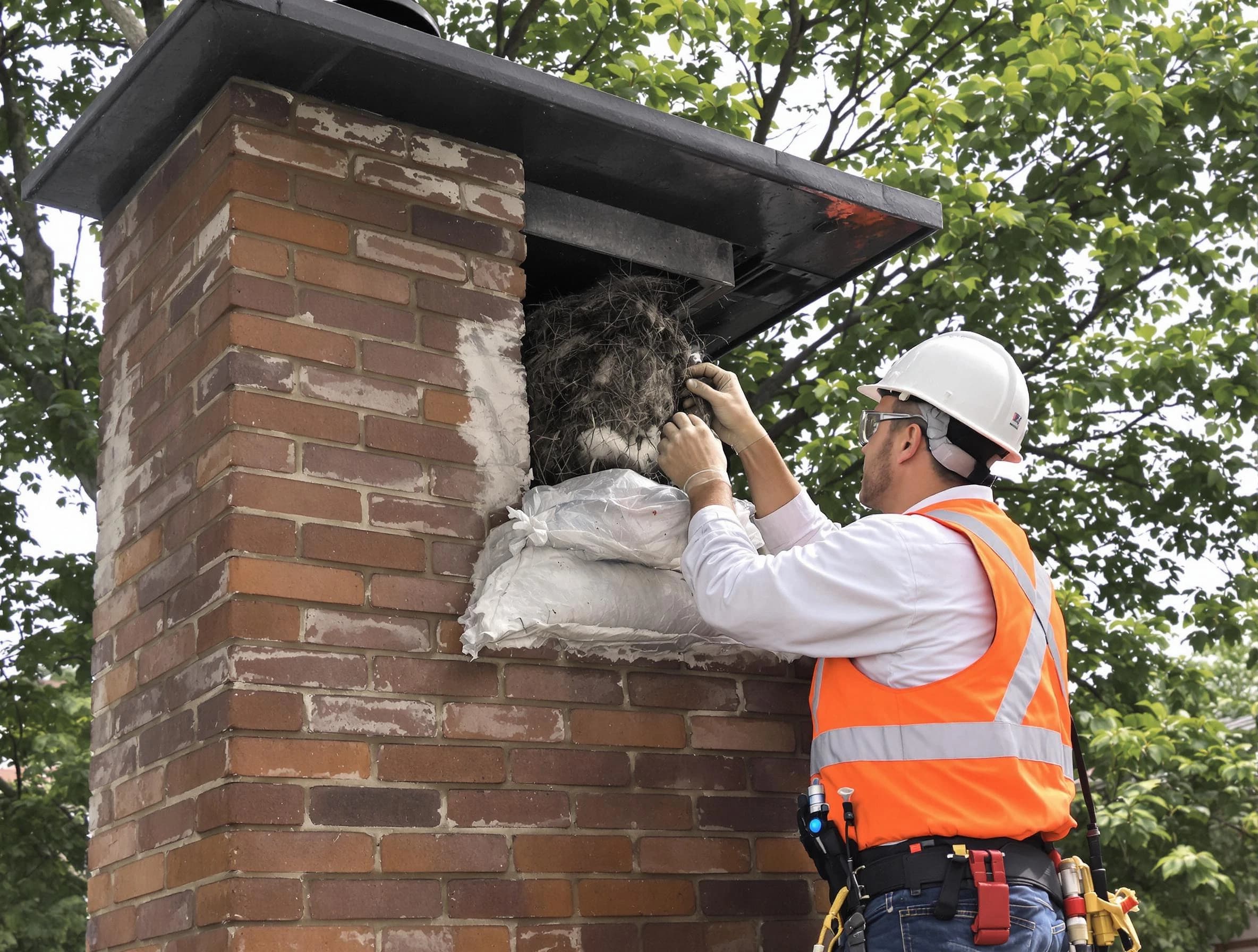 Humane removal of debris and animals by Piscataway Chimney Sweep in Piscataway, NJ