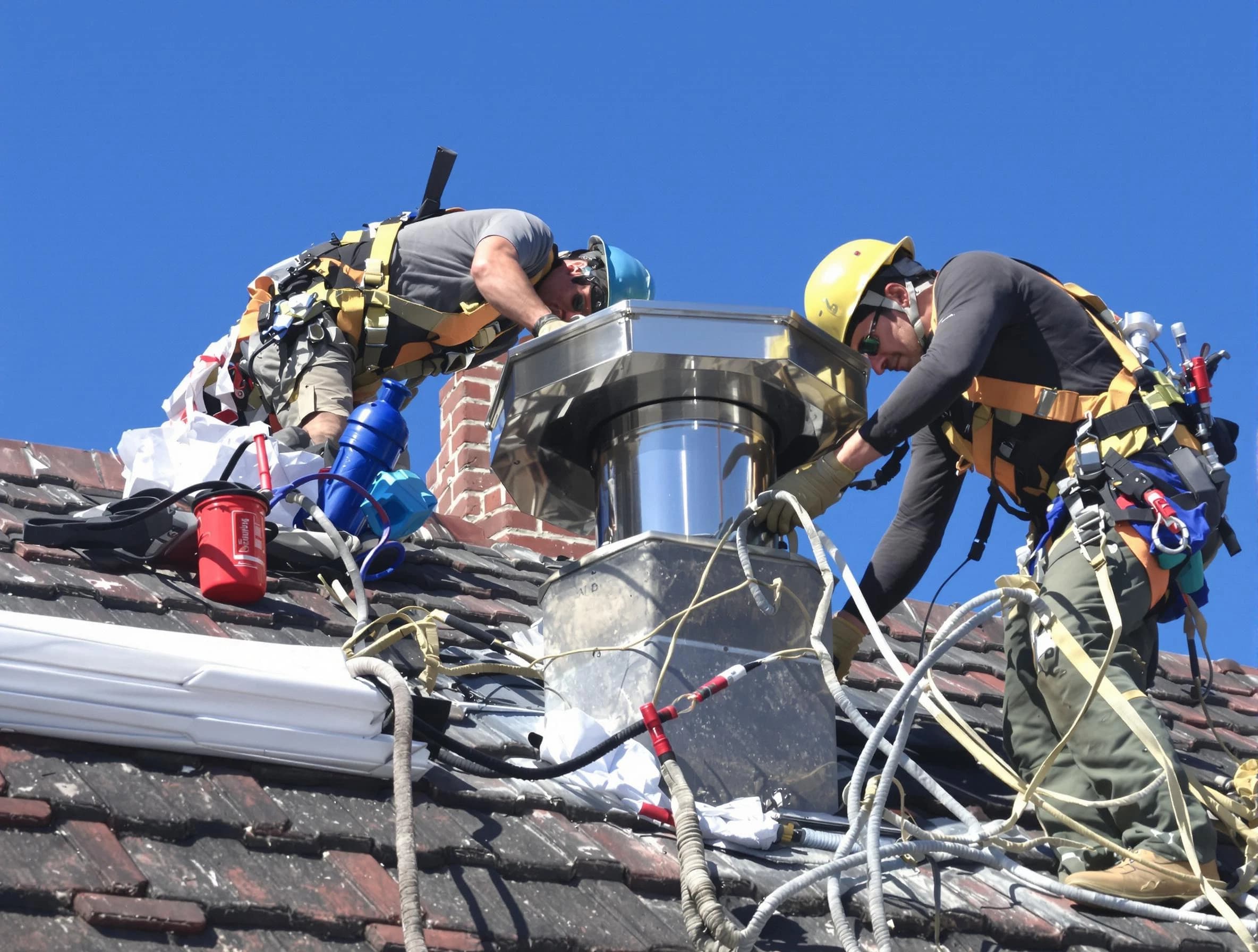 Protective chimney cap installed by Piscataway Chimney Sweep in Piscataway, NJ