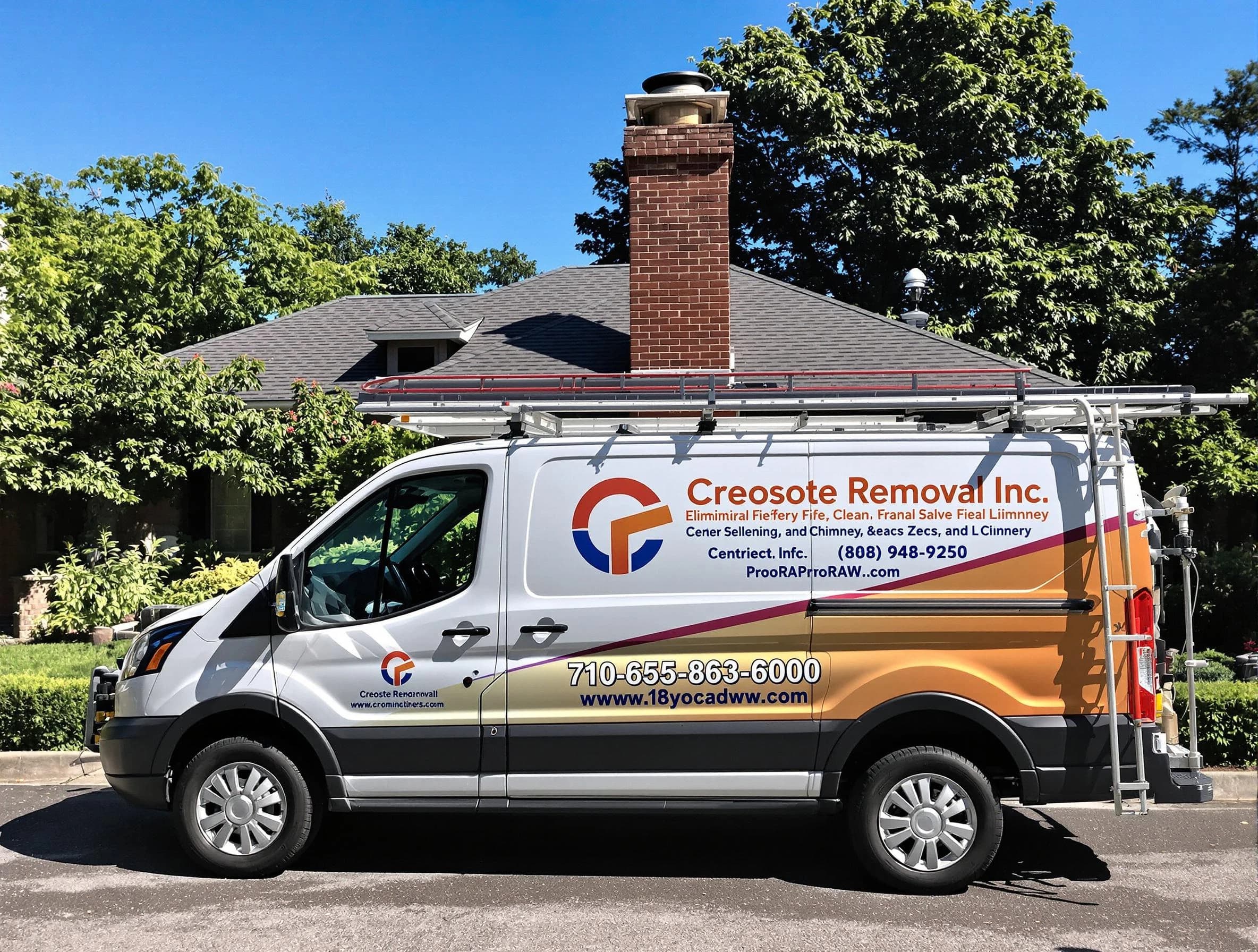 Piscataway Chimney Sweep technician removing creosote safely in Piscataway, NJ